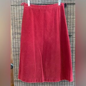 Gap dark red corduroy skirt size 6